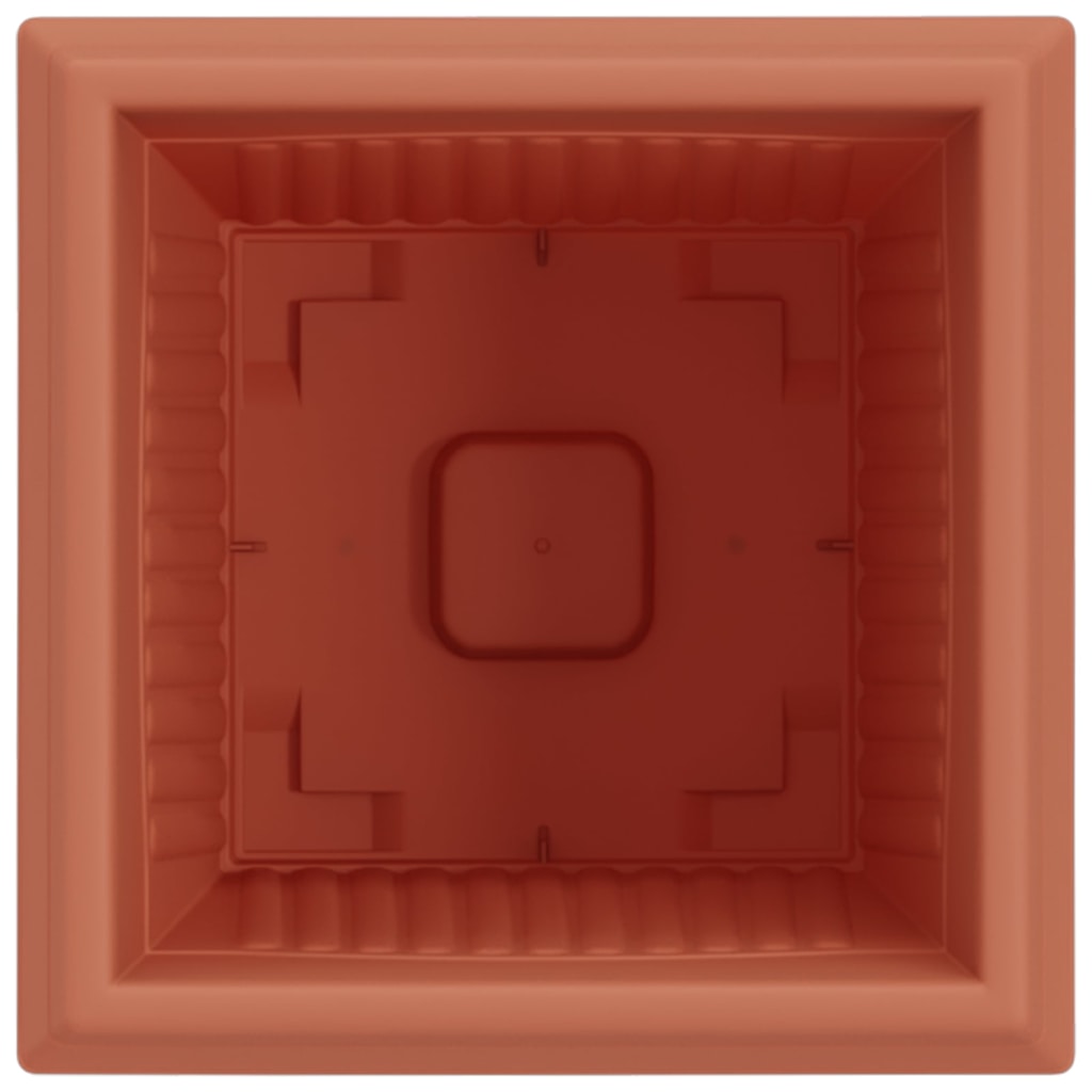 Kvadratisk Blomkruka 24 pcs Murgrön 20 x 20 x 16 cm Plast