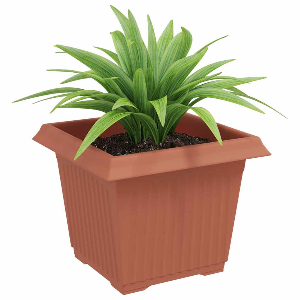 Kvadratisk Blomkruka 24 pcs Murgrön 23 x 23 x 17,5 cm Plast