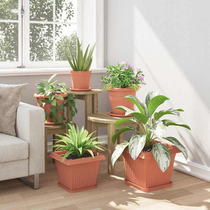 Kvadratisk Blomkruka 24 pcs Murgrön 28,5 x 28,5 x 22 cm Plast