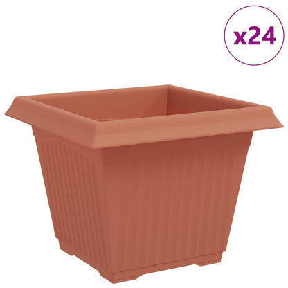 Kvadratisk Blomkruka 24 pcs Murgrön 28,5 x 28,5 x 22 cm Plast
