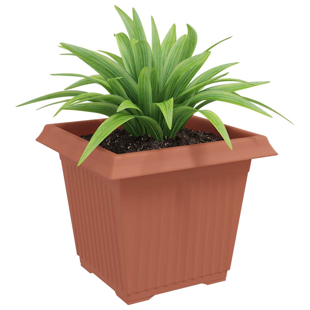 Kvadratisk Blomkruka 24 pcs Murgrön 28,5 x 28,5 x 22 cm Plast