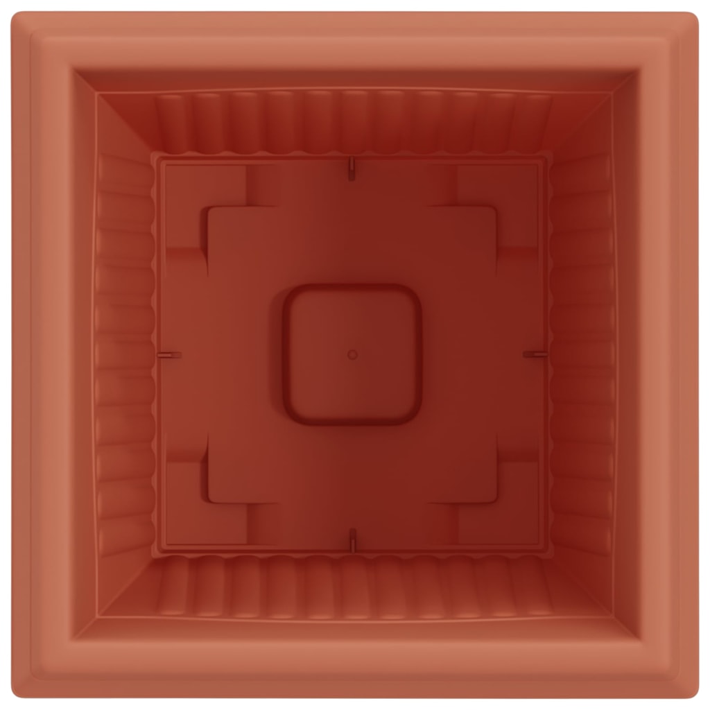 Kvadratisk Blomkruka 24 pcs Murgrön 38 x 38 x 30 cm Plast