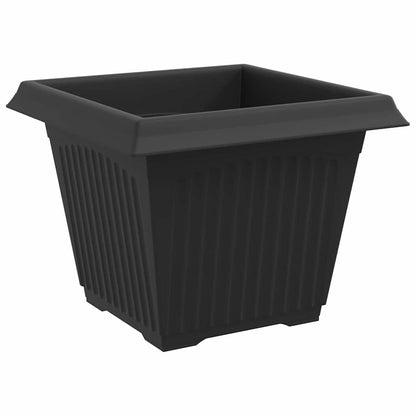Kvadratisk Blomkruka 24 pcs Svart 28,5 x 28,5 x 22 cm Plast