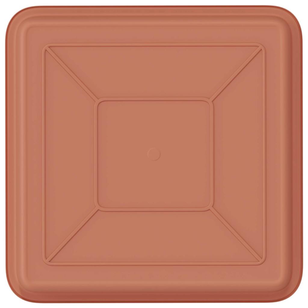 Fyrkantig Blomkruka 6 pcs Murgrön 18 x 18 x 2 cm Plast