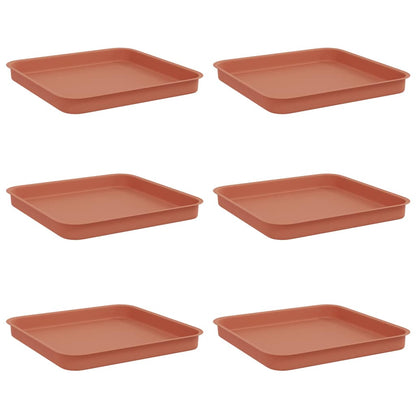 Fyrkantig Blomkruka 6 pcs Murgrön 25,5 x 25,5 x 2,5 cm Plast