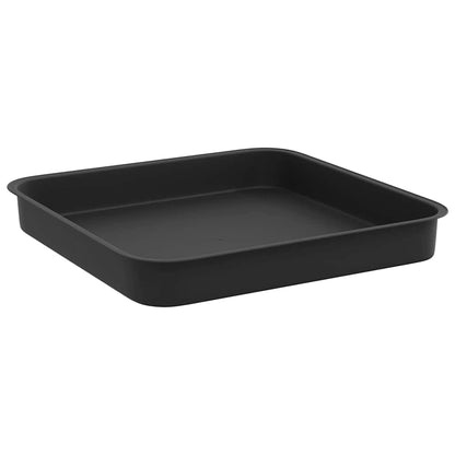 Fyrkantig Blomkruka 6 pcs Svart 15 x 15 x 2 cm Plast