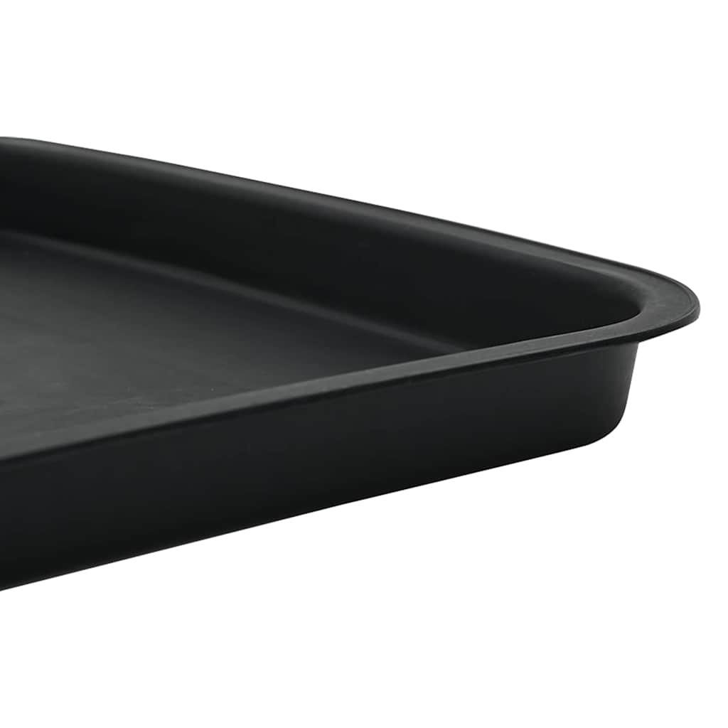 Fyrkantig Blomkruka 6 pcs Svart 18 x 18 x 2 cm Plast