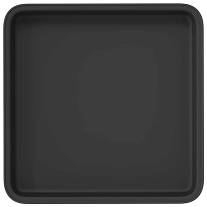 Fyrkantig Blomkruka 6 pcs Svart 18 x 18 x 2 cm Plast
