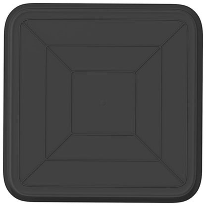 Fyrkantig Blomkruka 6 pcs Svart 32 x 32 x 2,5 cm Plast
