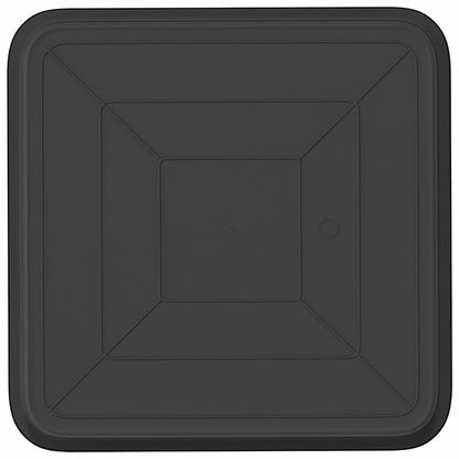 Fyrkantig Blomkruka 6 pcs Svart 36 x 36 x 2.5 cm Plast