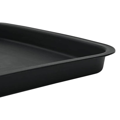 Fyrkantig Blomkruka 24 pcs Svart 25,5 x 25,5 x 2,5 cm Plast