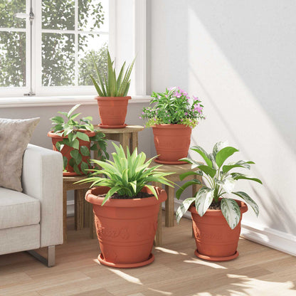 Växtkrukor 6 pcs Murgrön Ø 39 x 32 cm Plast