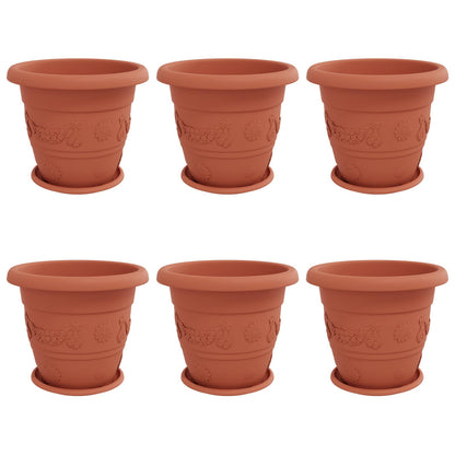 Växtkrukor 6 pcs Murgrön Ø 39 x 32 cm Plast