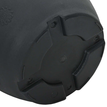 Växtkrukor 6 pcs Svart Ø 26 x 21,5 cm Plast
