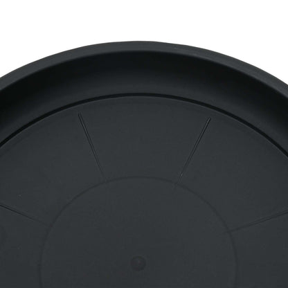 Växtkrukor 6 pcs Svart Ø 26 x 21,5 cm Plast