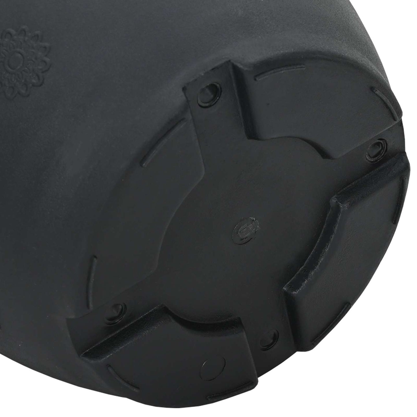 Växtkrukor 6 pcs Svart Ø 26 x 21,5 cm Plast