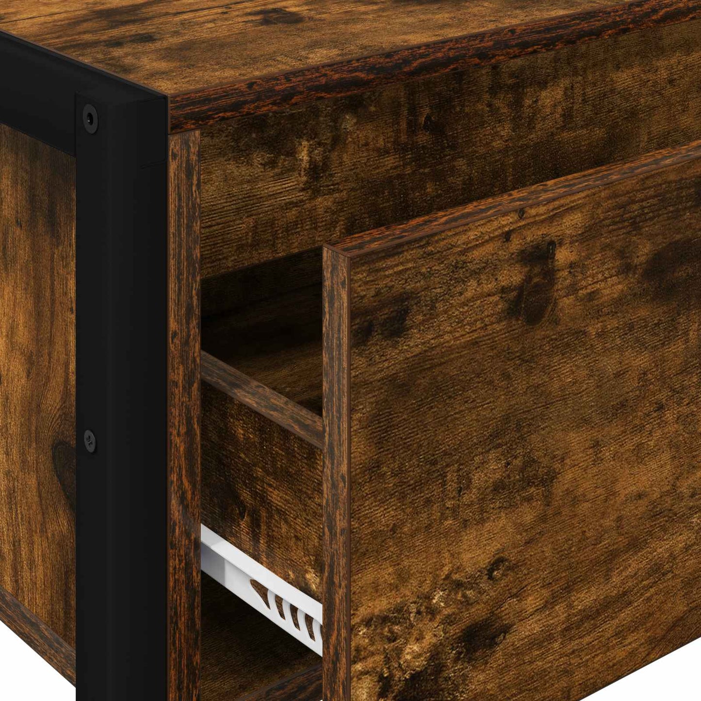 Sidobord med låda Rökek 100 x 36 x 75 cm Konstruerat trä