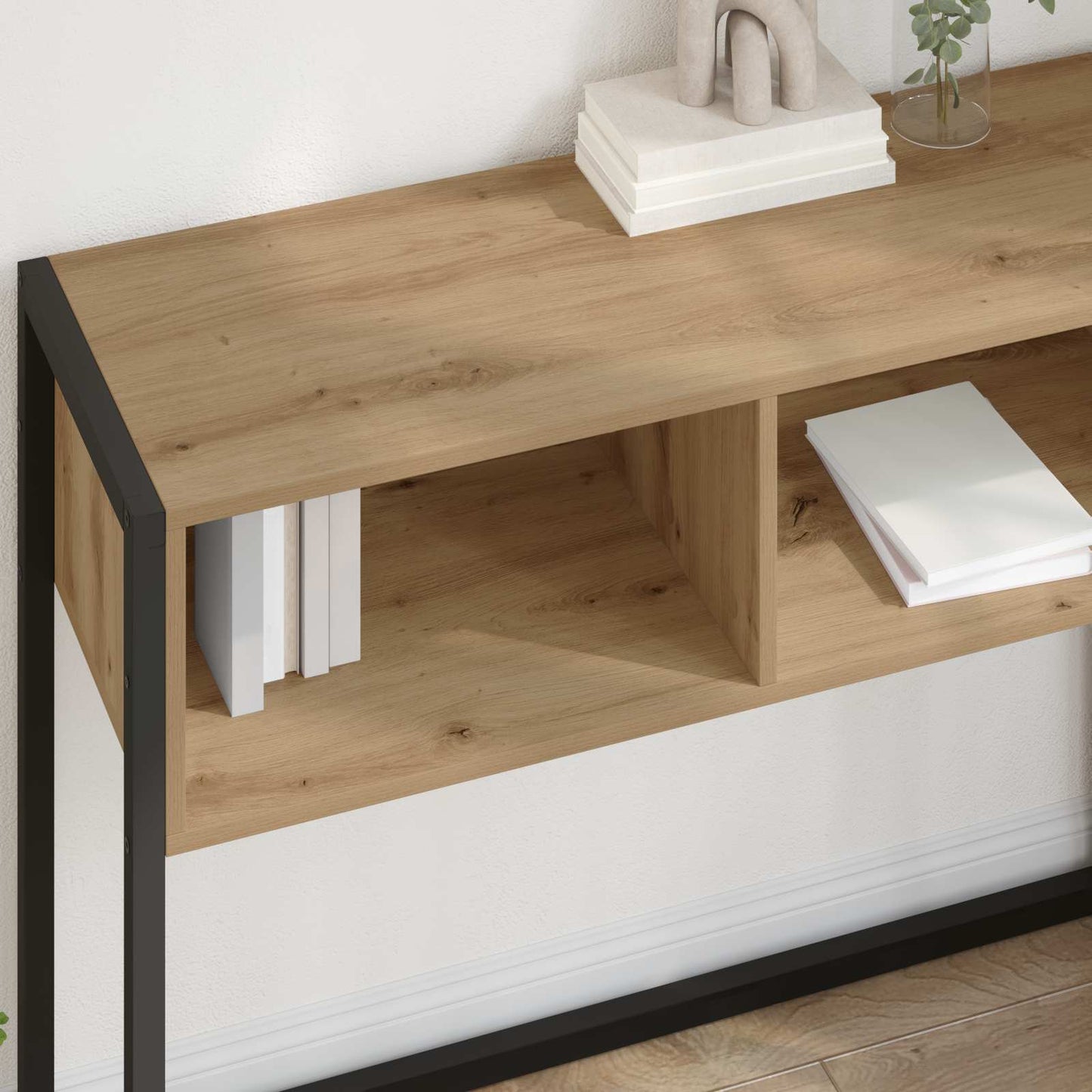 Sidobord med låda Artisan Ek 100 x 36 x 75 cm Konstruerat trä