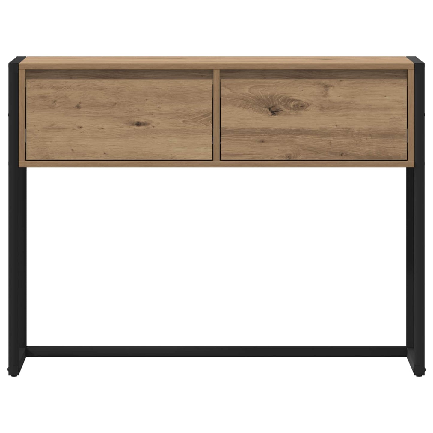 Sidobord med låda Artisan Ek 100 x 36 x 75 cm Konstruerat trä