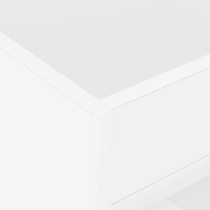 Sidobord 2 pcs Vit 40 x 40 x 56 cm Konstruerat trä