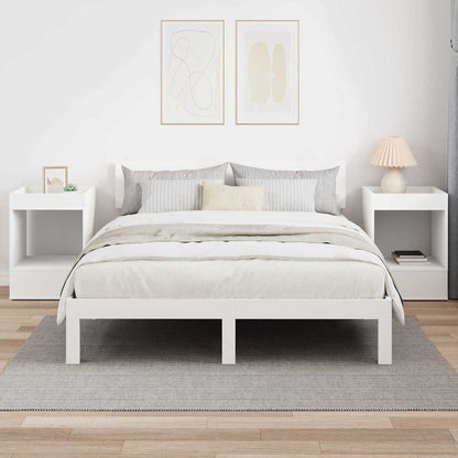 Sidobord 2 pcs Vit 40 x 40 x 56 cm Konstruerat trä