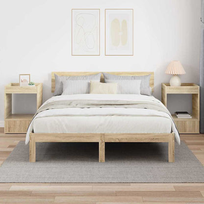 Sidobord 2 pcs Sonoma-ek 40 x 40 x 56 cm Konstruerat trä