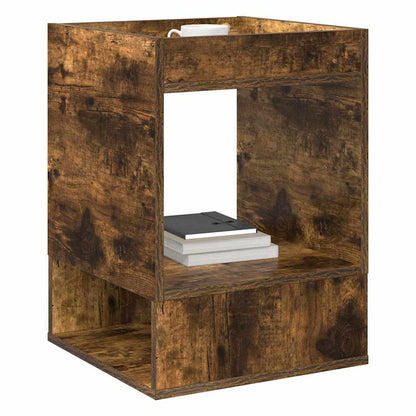 Sidobord 2 pcs Rökt ek 40 x 40 x 56 cm Konstruerat trä