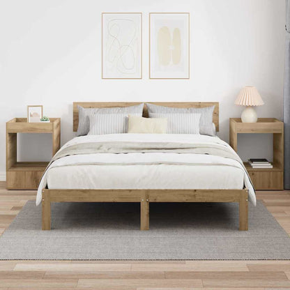 Sidobord 2 pcs Artisan Ek 40 x 40 x 56 cm Konstruerat trä