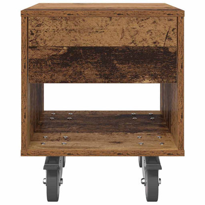 Sängbord 2 pcs Gammalt trä 40,5 x 40 x 48 cm Konstruerat trä