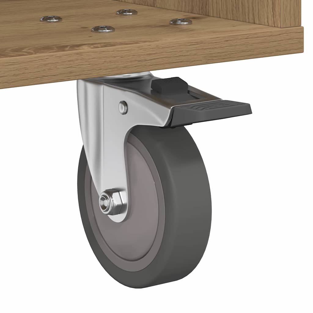 Sängbord 2 pcs Artisan Ek 40,5 x 40 x 48 cm Konstruerat trä