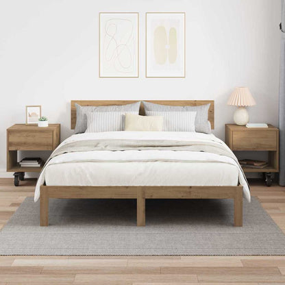 Sängbord 2 pcs Artisan Ek 40,5 x 40 x 48 cm Konstruerat trä