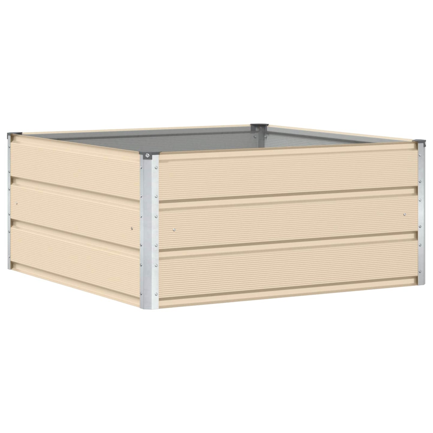 Planteringskärl Elfenben 100 x 100 x 45 cm Stål