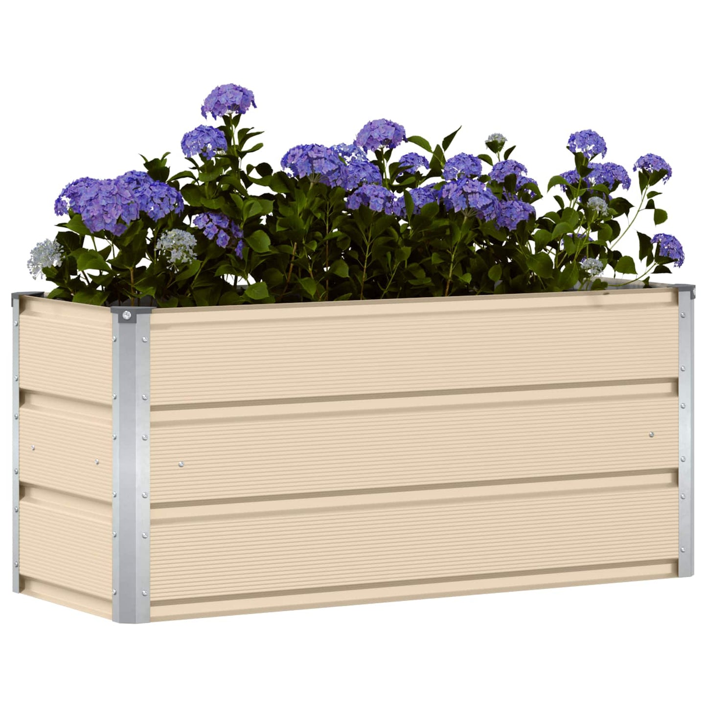 Planteringskärl Elfenben 100 x 40 x 45 cm Stål