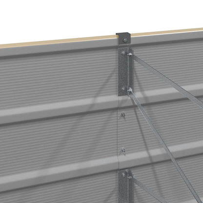 Planteringskärl Elfenben 480 x 50 x 45 cm Galvaniserat Stål