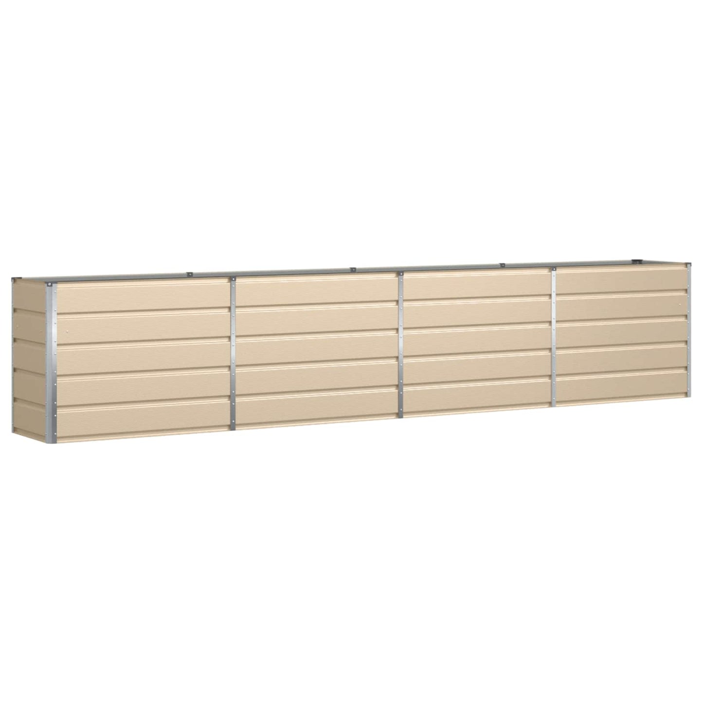 Planteringskärl Elfenben 480 x 50 x 45 cm Galvaniserat Stål