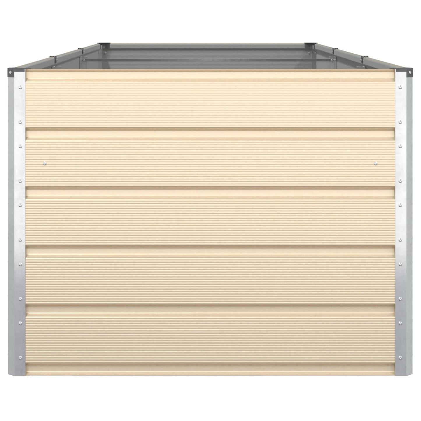 Planteringskärl Elfenben 195 x 100 x 45 cm Galvaniserat Stål