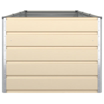 Planteringskärl Elfenben 195 x 100 x 45 cm Galvaniserat Stål