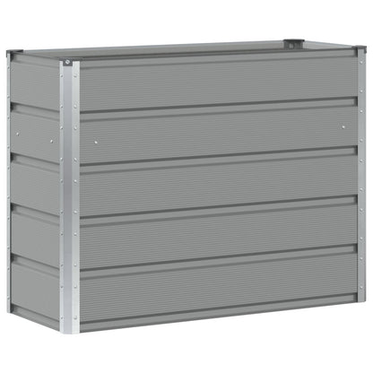 Planteringskärl Ljusgrå 100 x 40 x 75 cm Stål