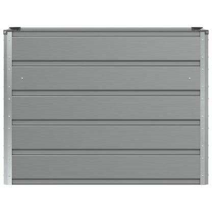 Planteringskärl Ljusgrå 100 x 40 x 75 cm Stål