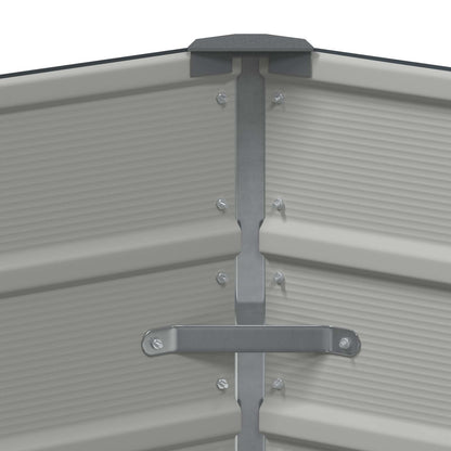 Planteringskärl Antracit 129 x 129 x 45 cm Stål