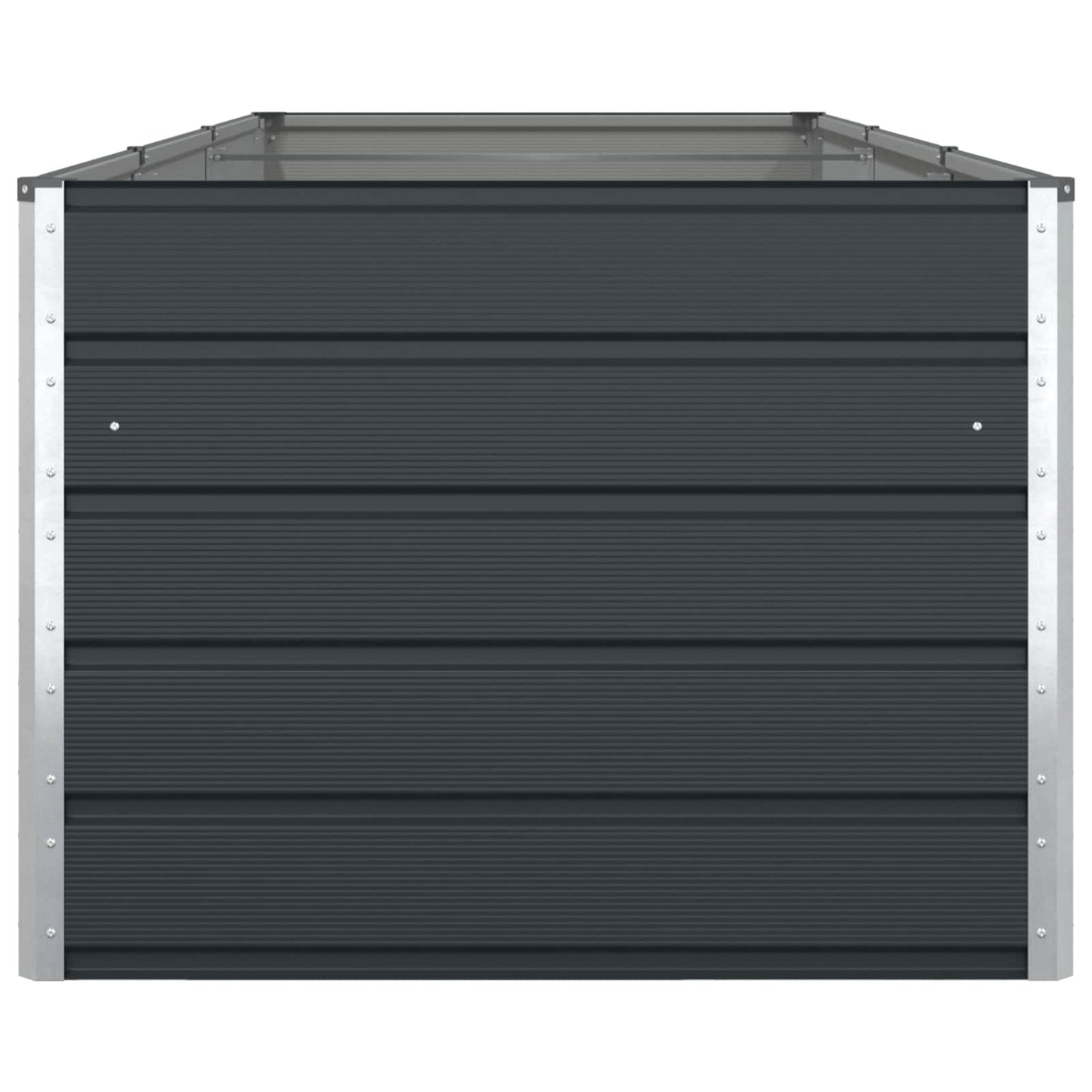 Planteringskärl Antracit 195 x 100 x 45 cm Galvaniserat Stål