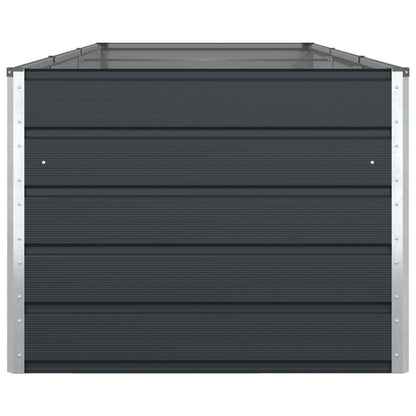 Planteringskärl Antracit 195 x 100 x 45 cm Galvaniserat Stål