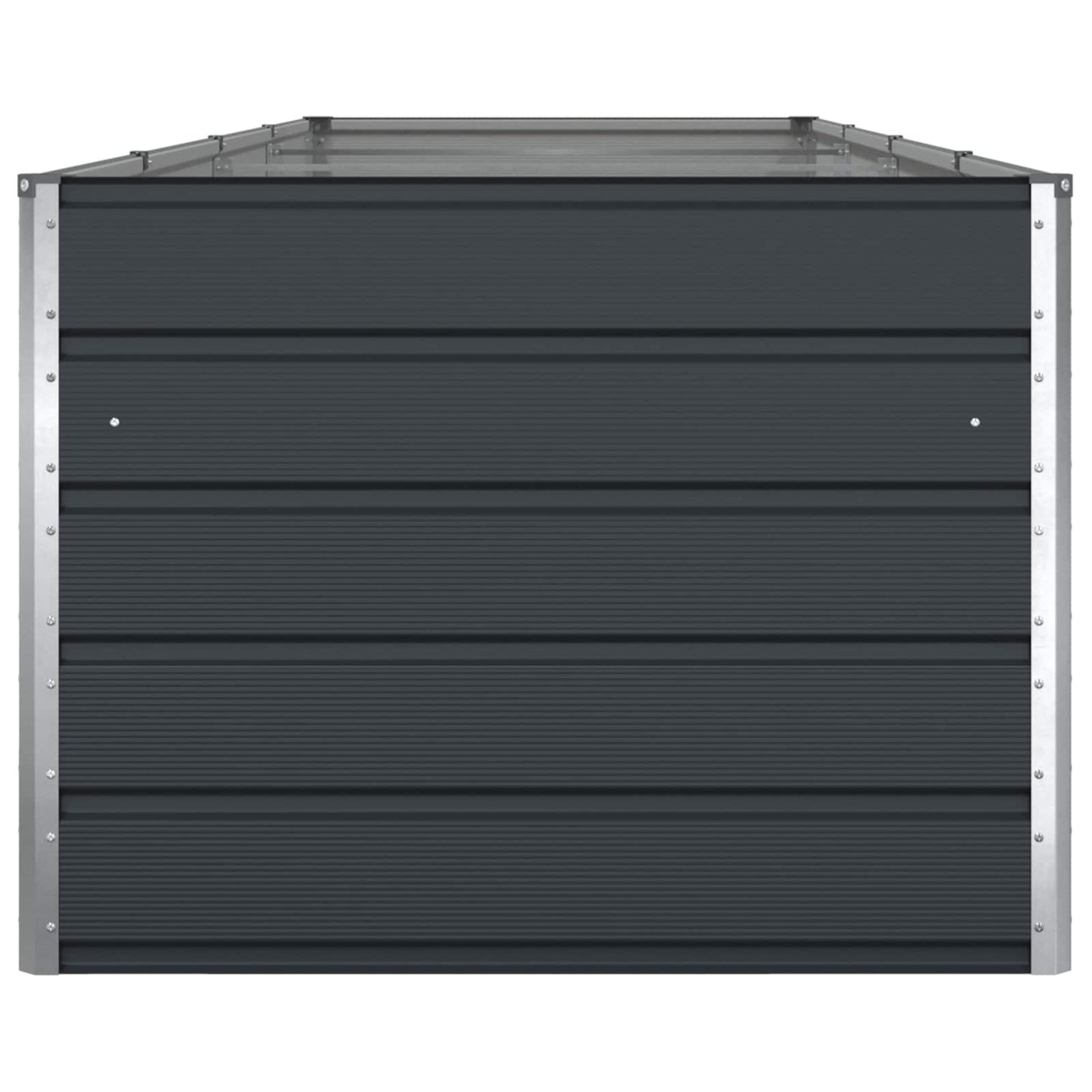 Planteringskärl Antracit 195 x 100 x 45 cm Galvaniserat Stål