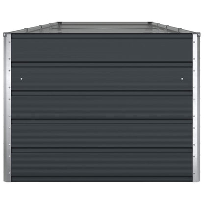 Planteringskärl Antracit 195 x 100 x 45 cm Galvaniserat Stål