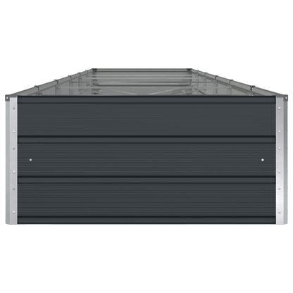 Planteringskärl Antracit 195 x 100 x 45 cm Galvaniserat Stål