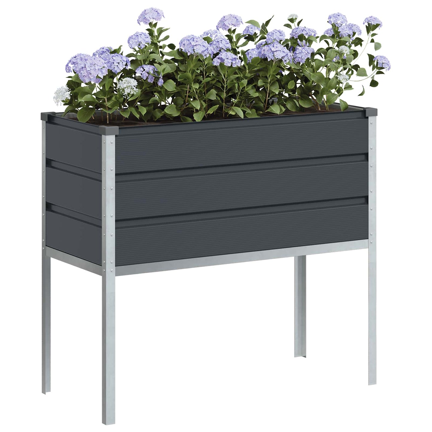 Planteringskärl Antracit 100 x 45 x 90 cm Galvaniserat Stål