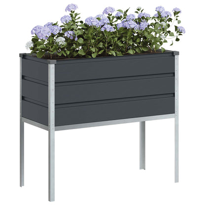 Planteringskärl Antracit 100 x 45 x 90 cm Galvaniserat Stål