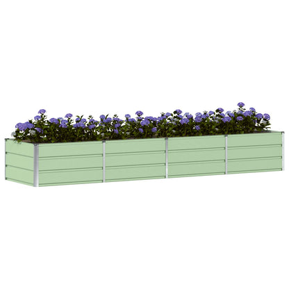 Planteringskärl Grön 320 x 80 x 45 cm Stål