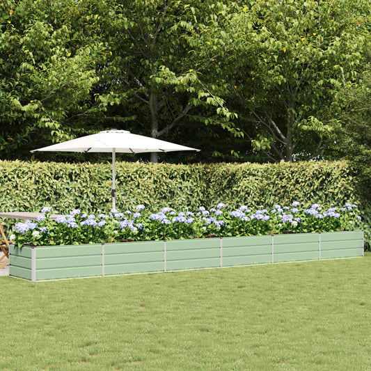 Planteringskärl Grön 600 x 80 x 45 cm Stål