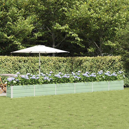 Planteringskärl Pastellgrön 480 x 50 x 45 cm Galvaniserat Stål